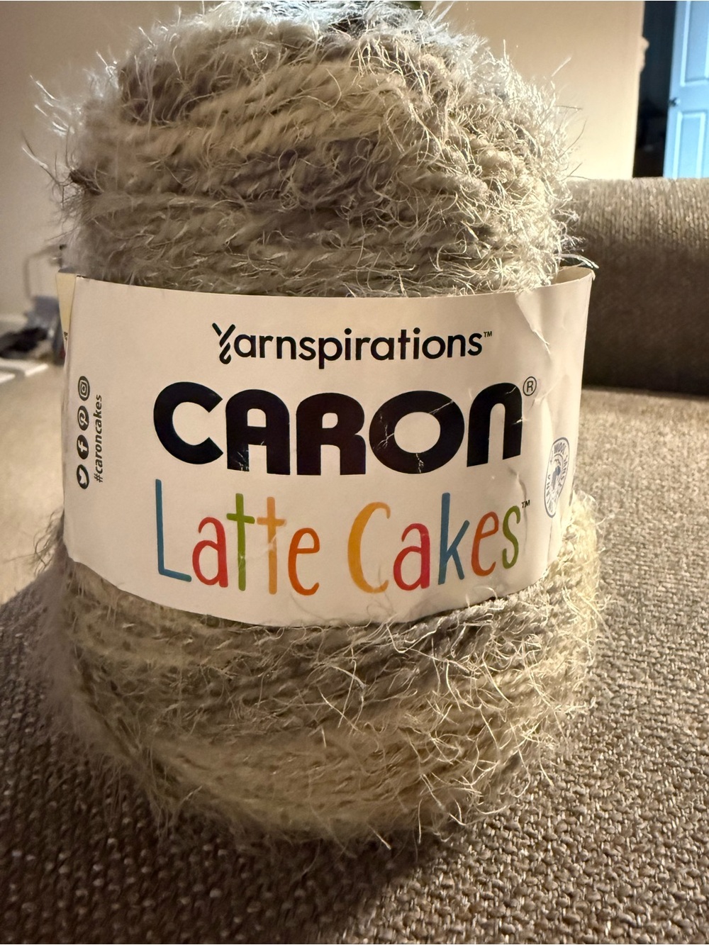 Yarnspirations Caron Latte Cakes Sugar Pearls Yarn - Used. 6.7 Oz now